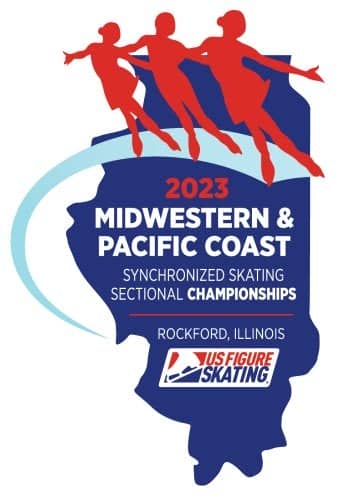 2023 Midwestern & Pacific Coast Synchro Sectional Championships logo