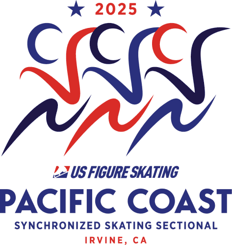 Logo for the 2025 Pacific Coast Synchro Sectionals